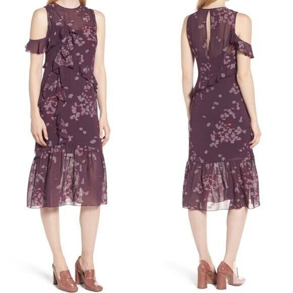 Lewit Jacquard‎ Ruffle Dress